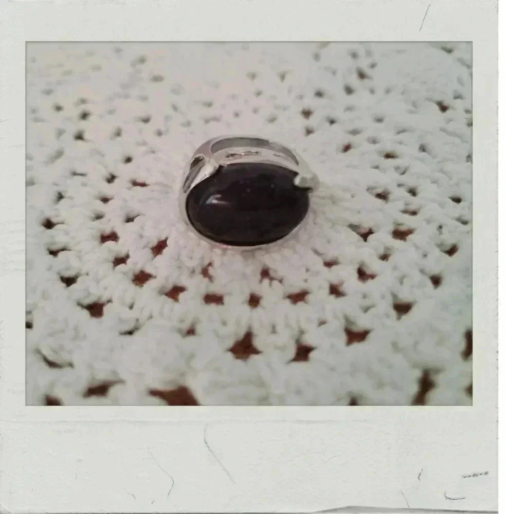 ✨BOGO FREE✨ Shimmery Black Stone Silver Bohemian Southwestern Gypsy Ring